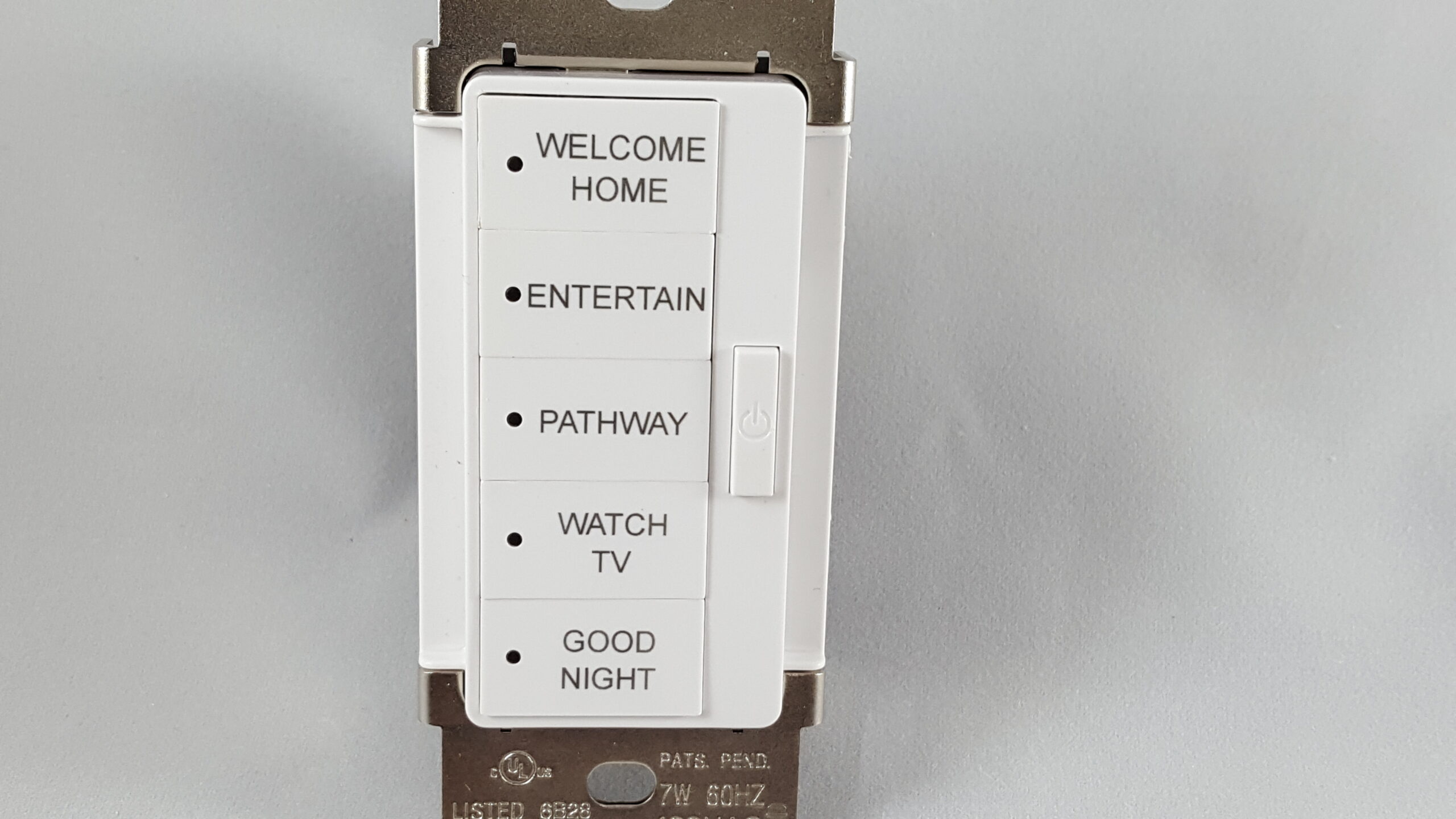 Home Themed Laser Engraved White Buttons