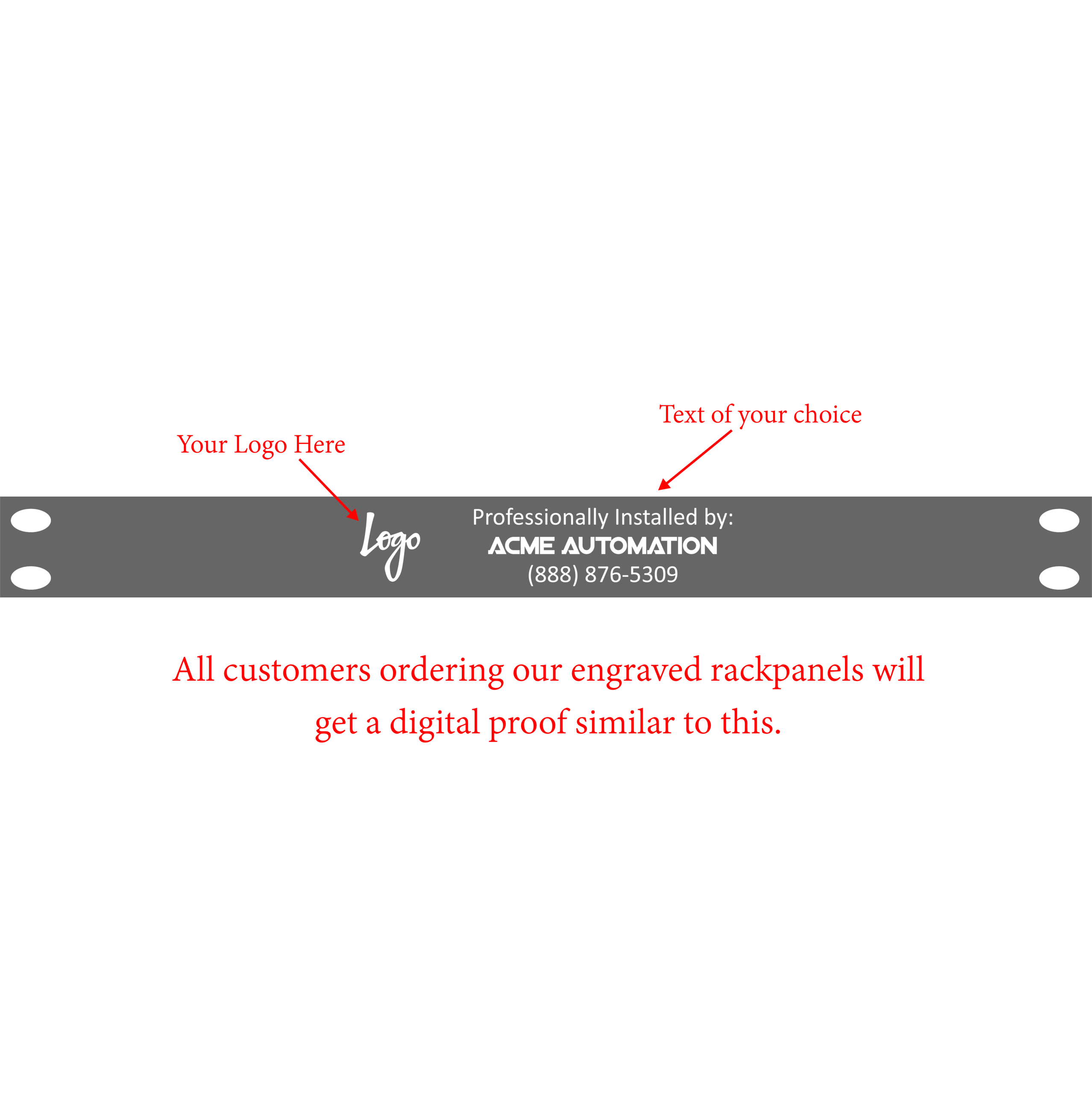 Rack-face for custom orders