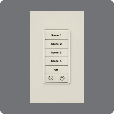 Laser Engraved Light Almond Buttons on Display